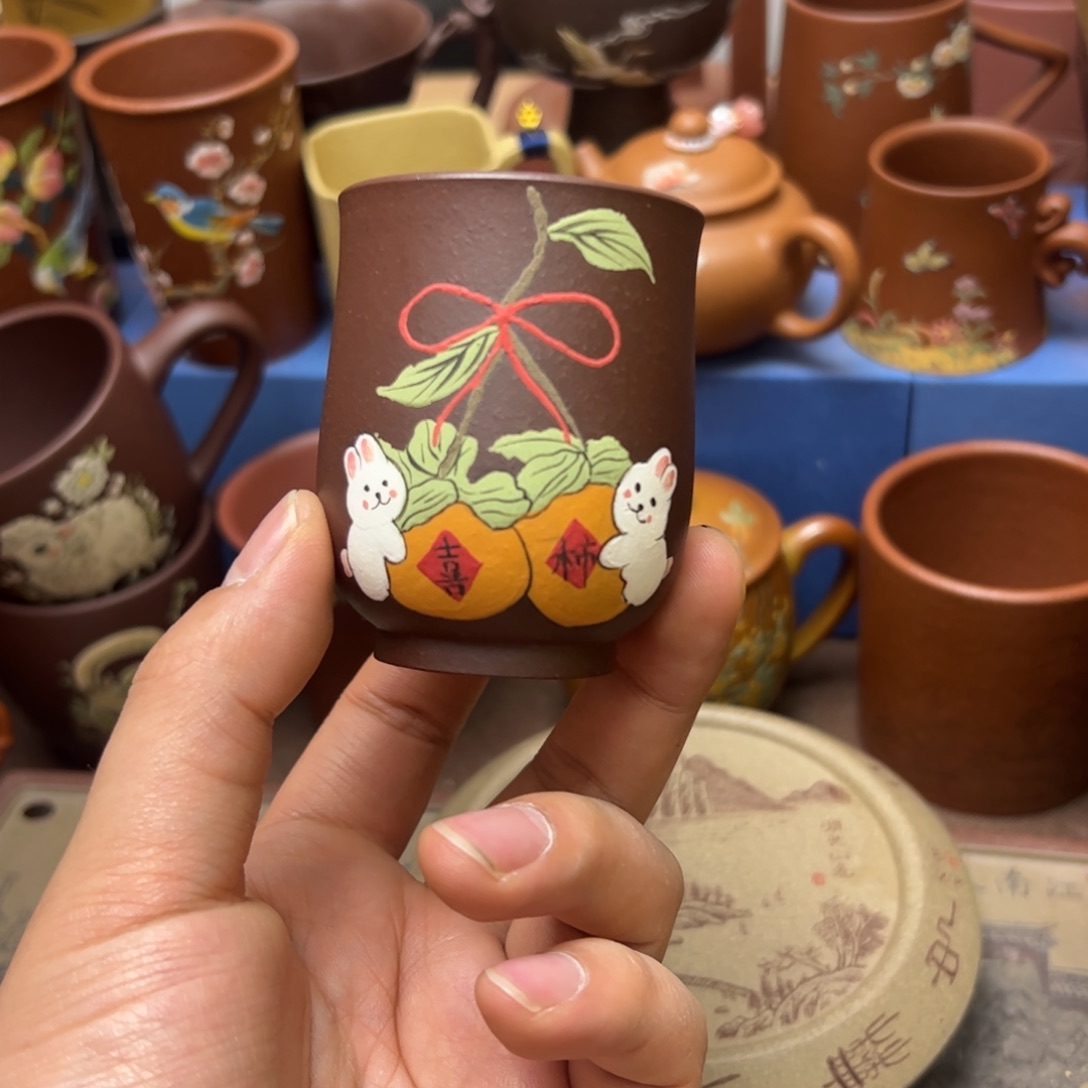 紫砂茶杯紫砂主人杯100cc