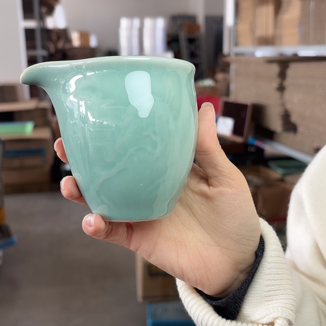 龙泉云间青瓷小米茶器