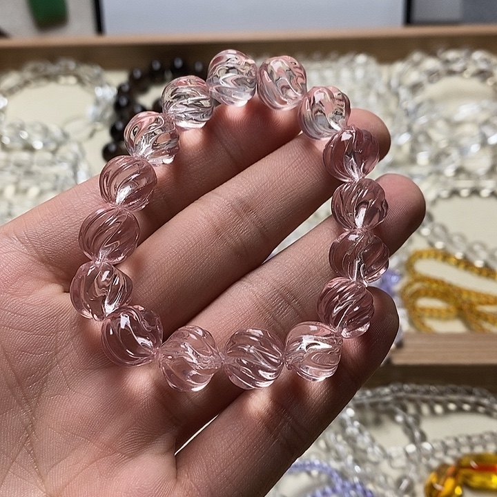 非金属卡12mm粉盈石 