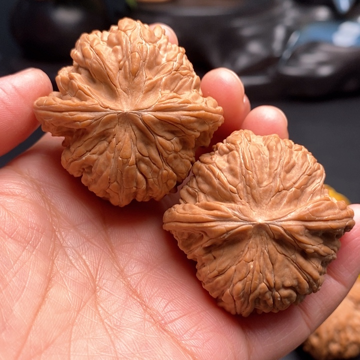 文玩核桃把件山地磨43尺