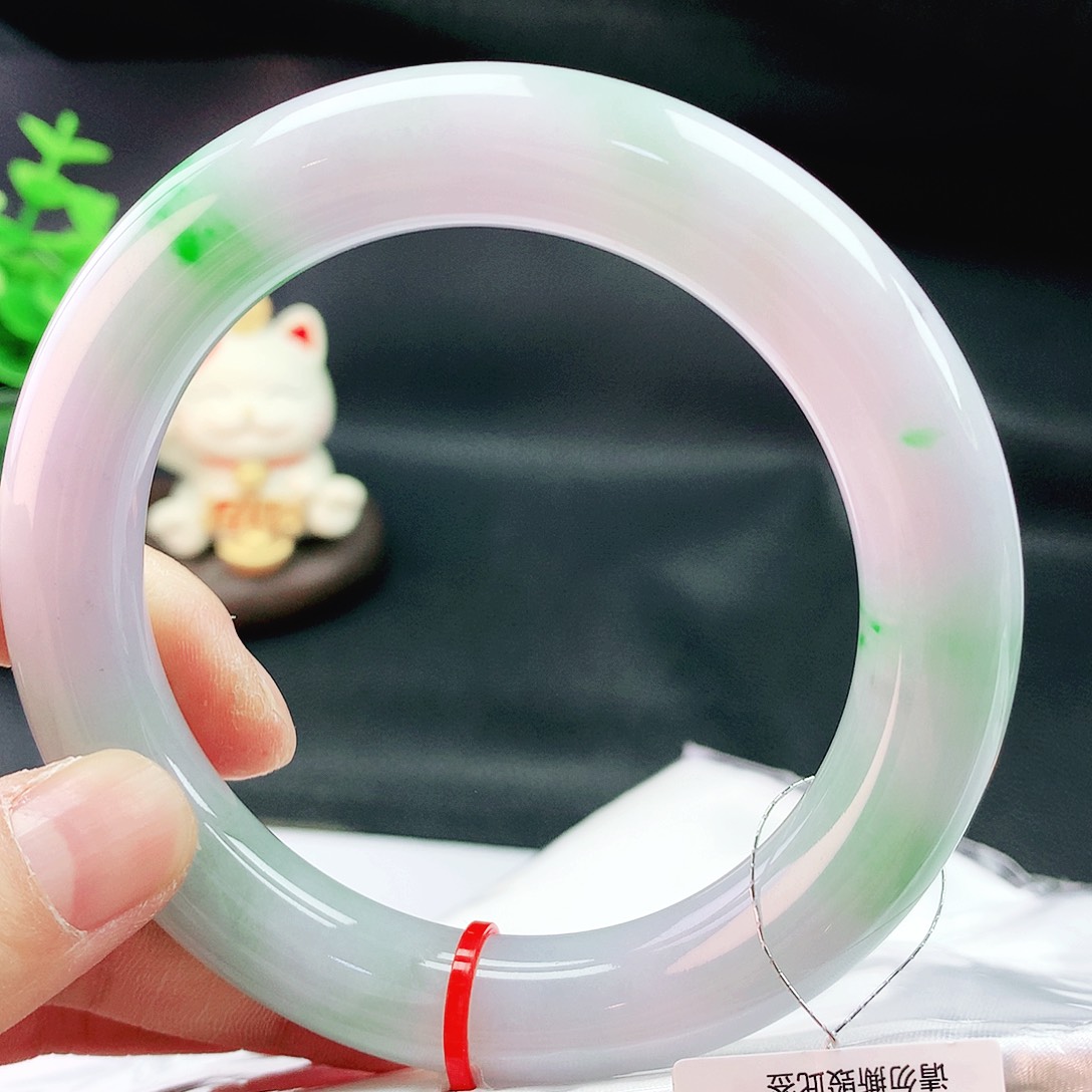 翡翠手镯未镶嵌60胖
