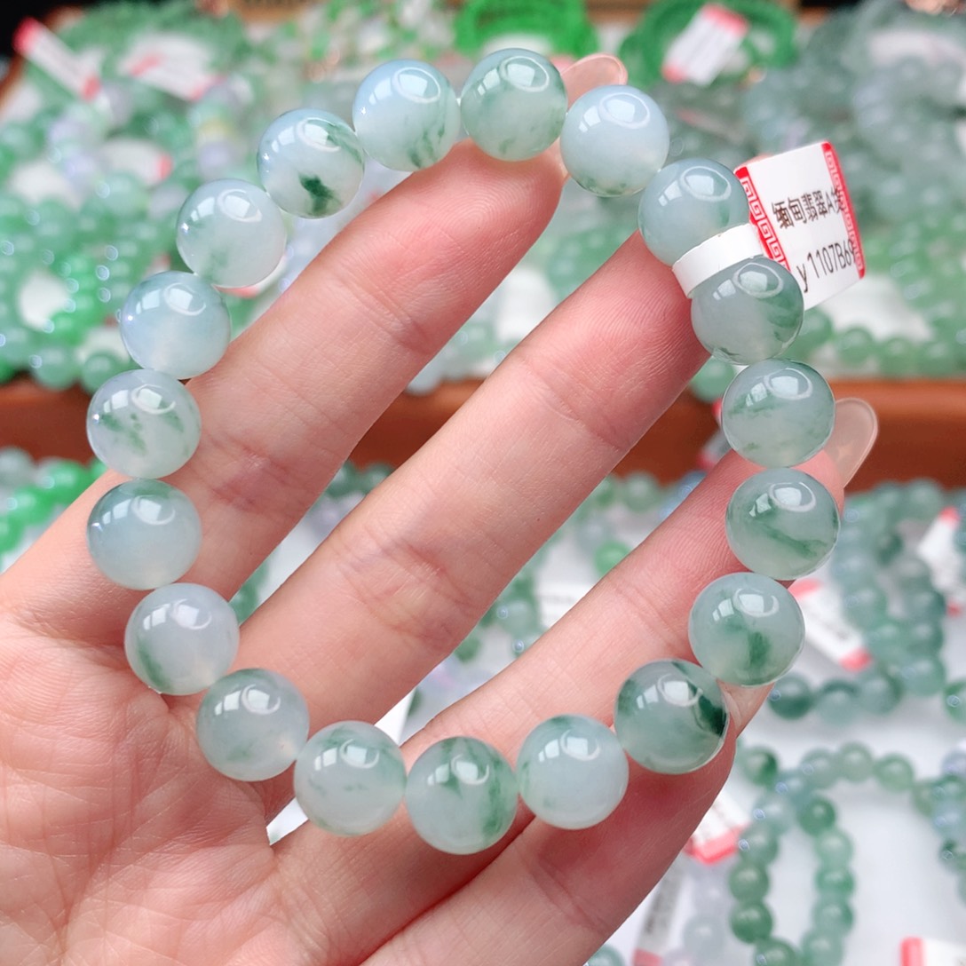 翡翠手链未镶嵌翡翠10mm