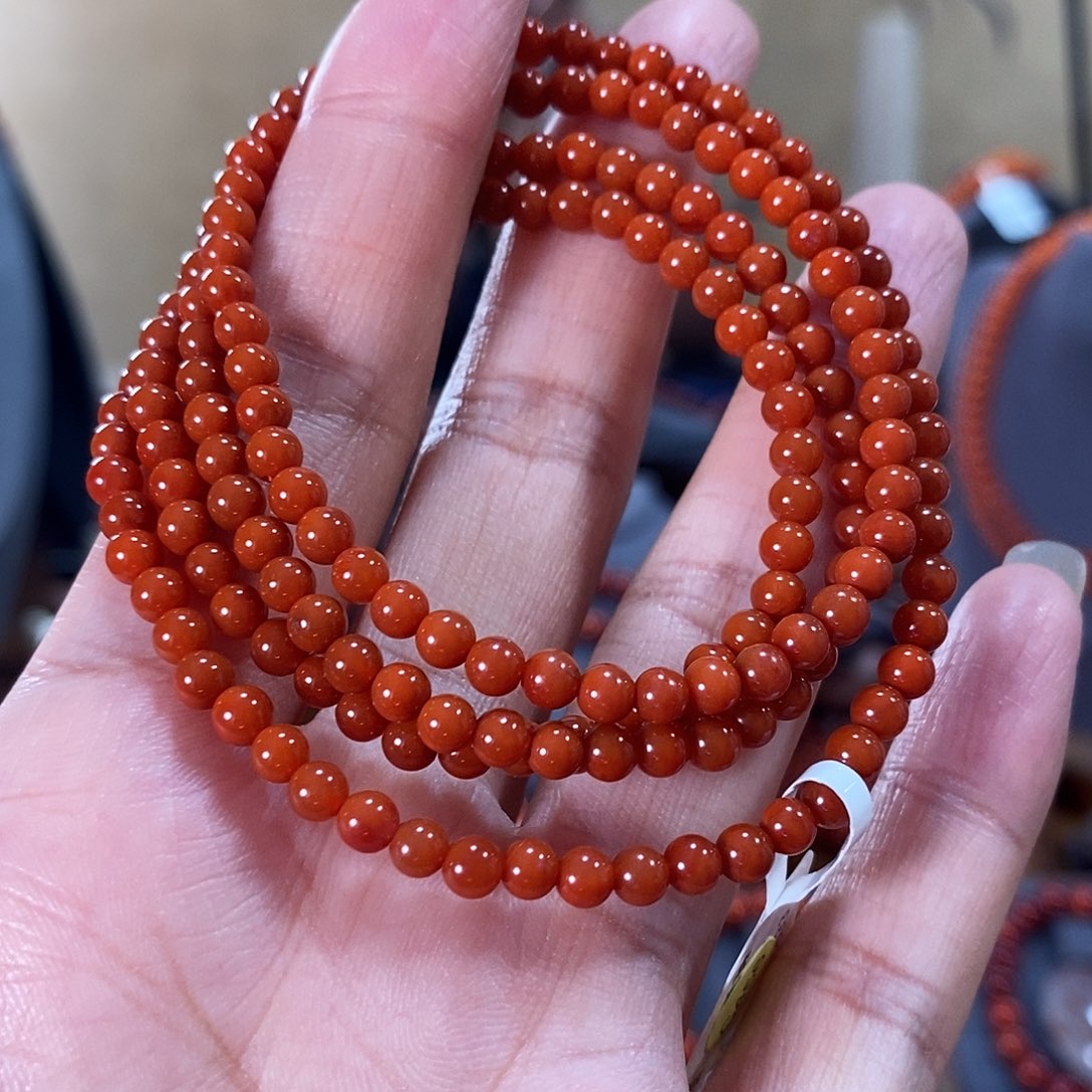未镶嵌原矿4mm多圈南红玛瑙
