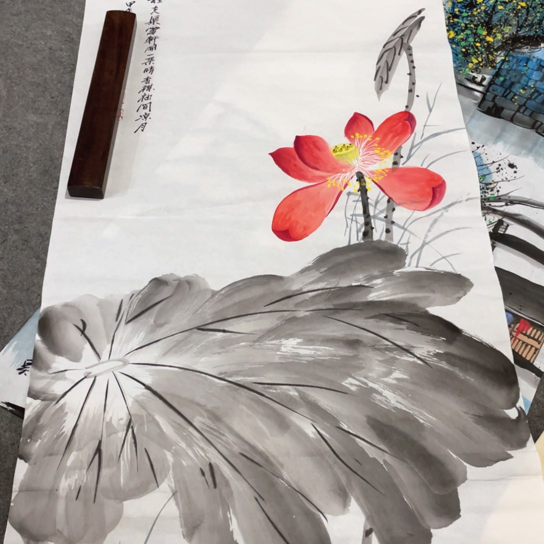 国画国画作品画心一张