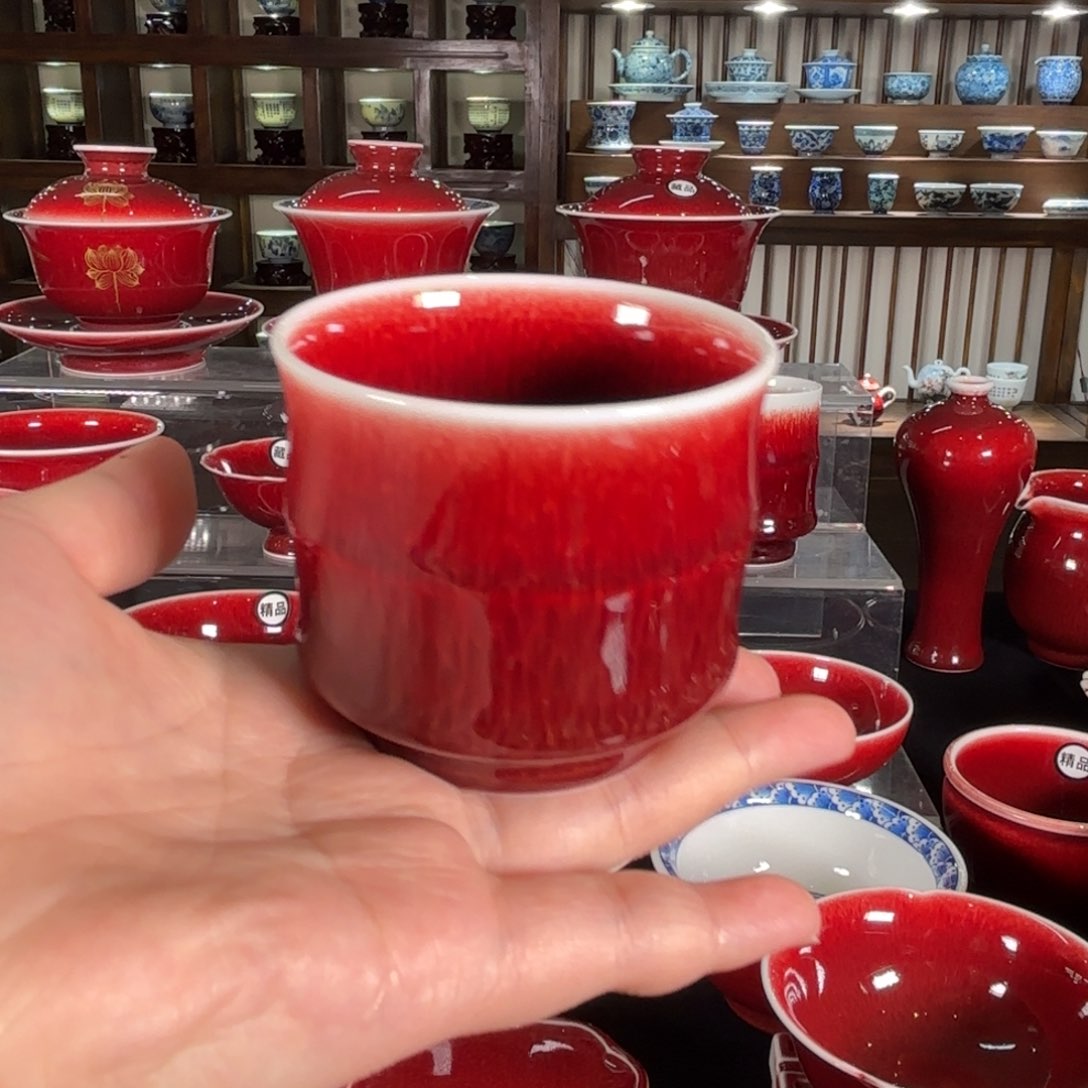 杯子景德镇高温原矿杯