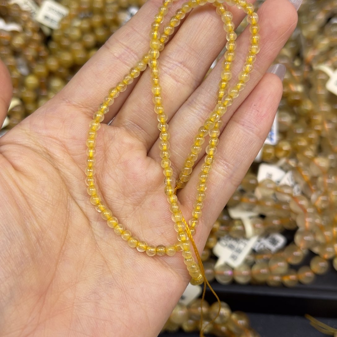 发晶手链未镶嵌金发晶半成品3