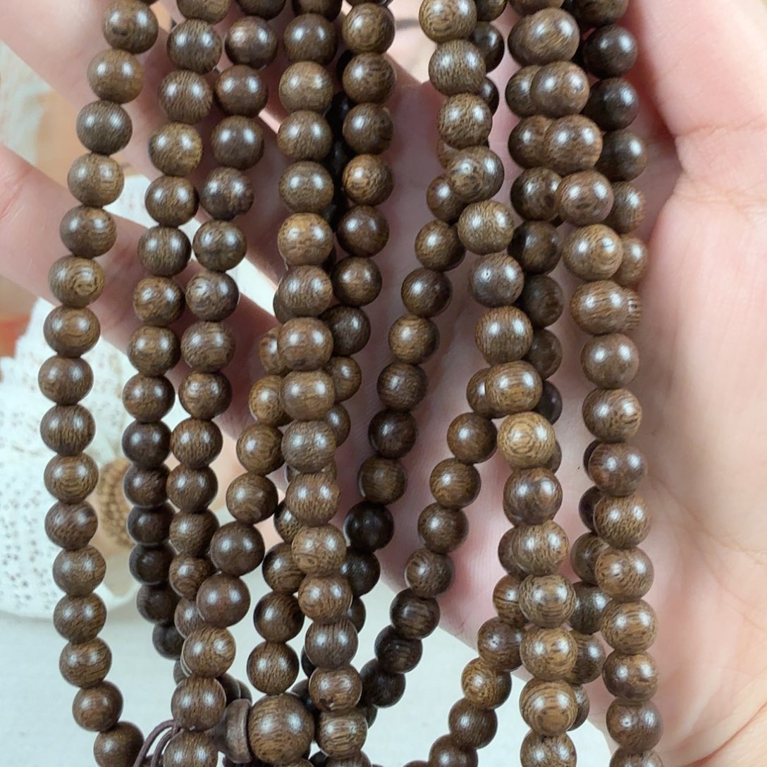 沉香沉香碎屑03沉香沉水浮圆珠多圈卡6多样性发其一