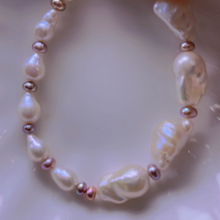 淡水珍珠手绳合金