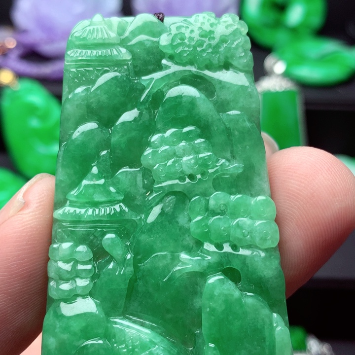 翡翠未镶嵌吊坠(不含链)