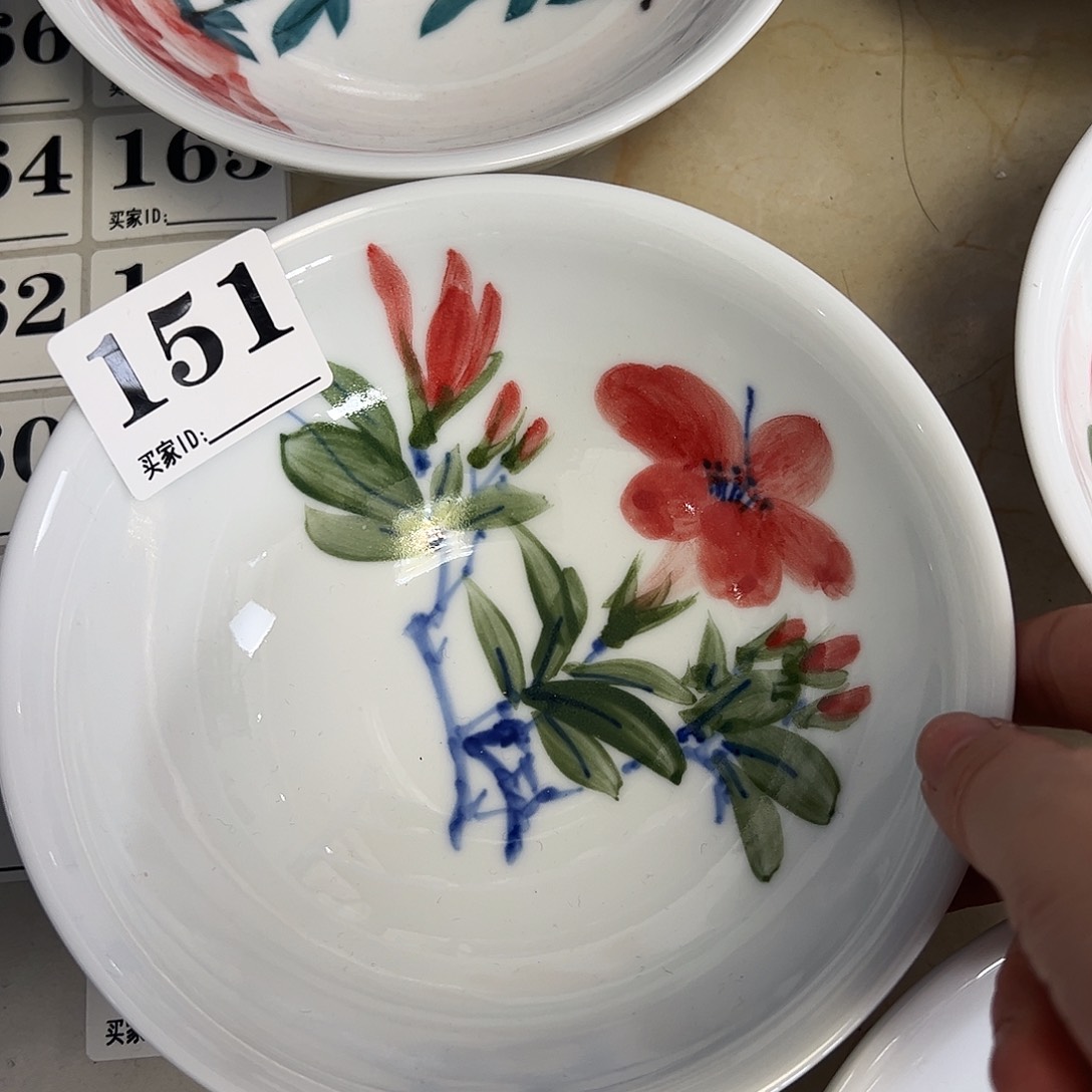 瓷片景德镇陶瓷手工手绘制作