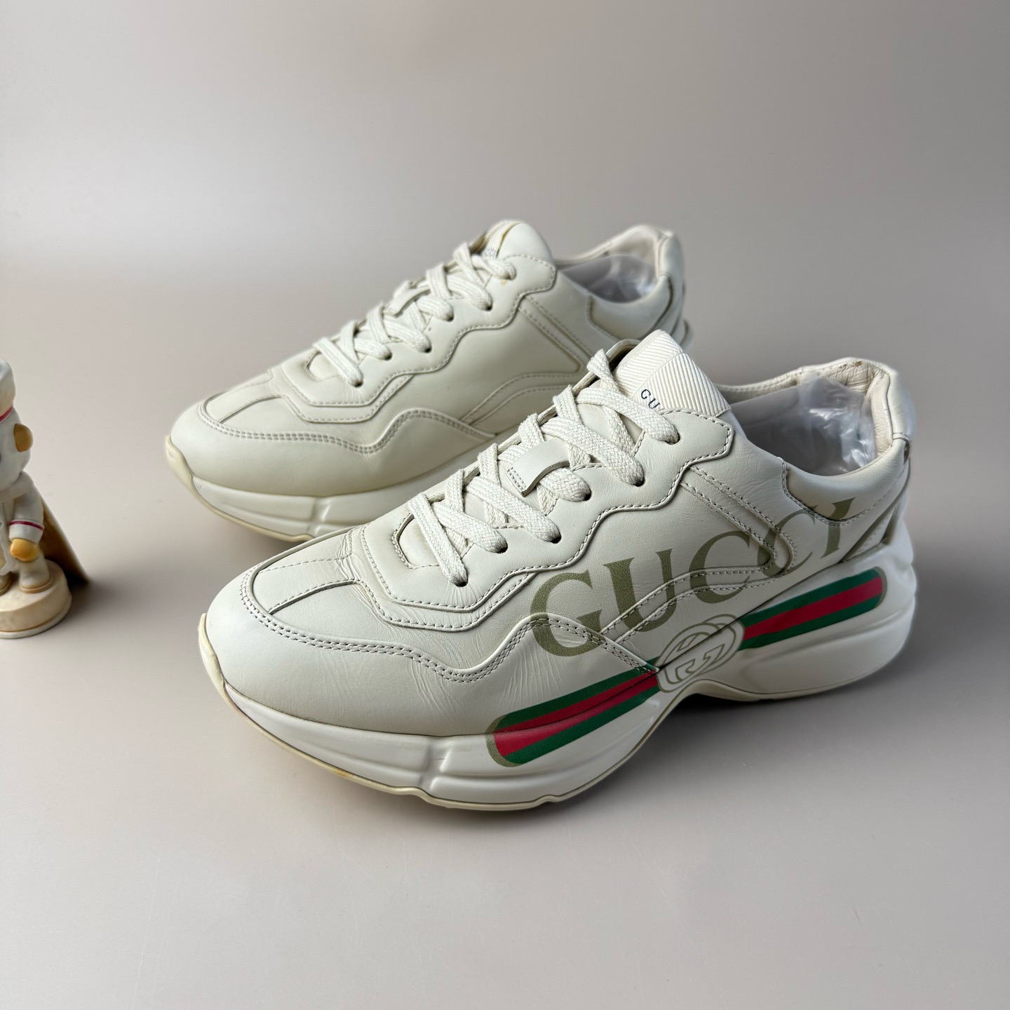 95新 GUCCI/古驰 腰带印花老爹鞋 37码 YLP3580
