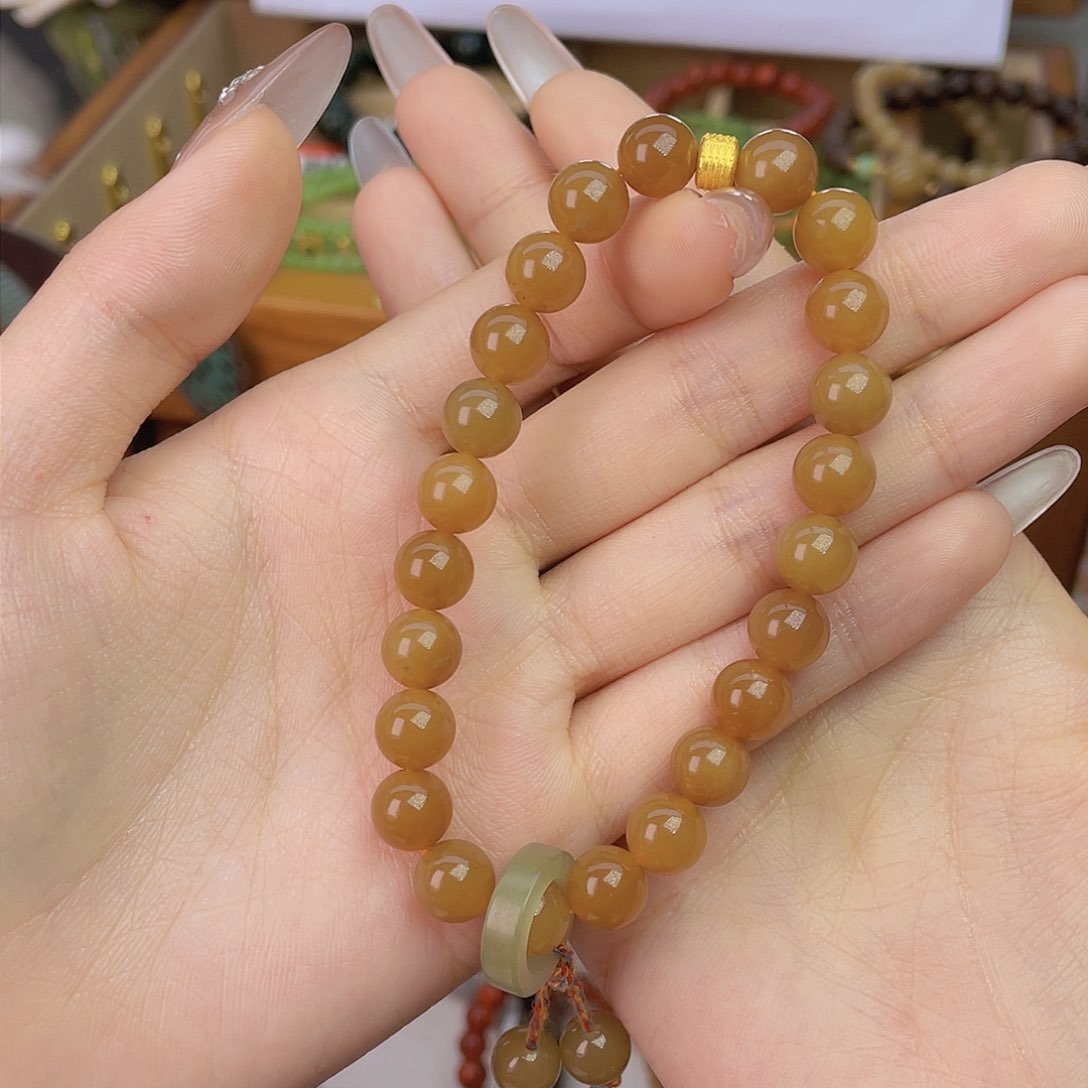 未镶嵌和田玉手链