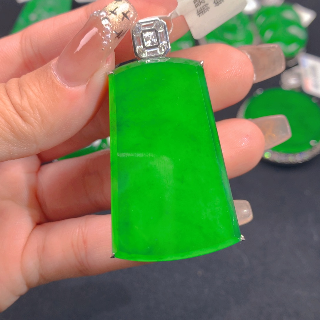 翡翠颈饰银S925镶嵌1111111111