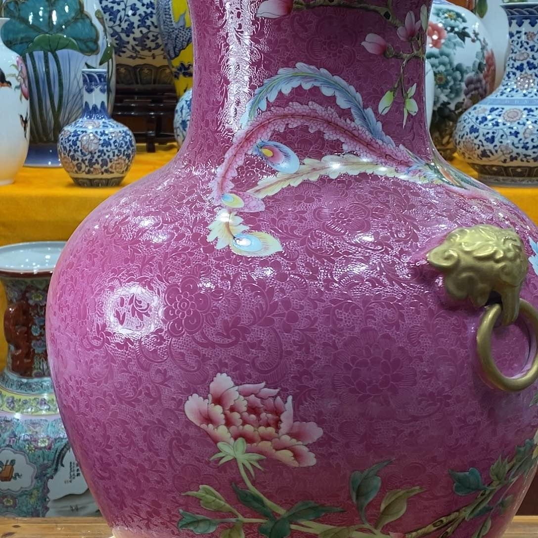 摆件大*K景德镇陶瓷赏瓶