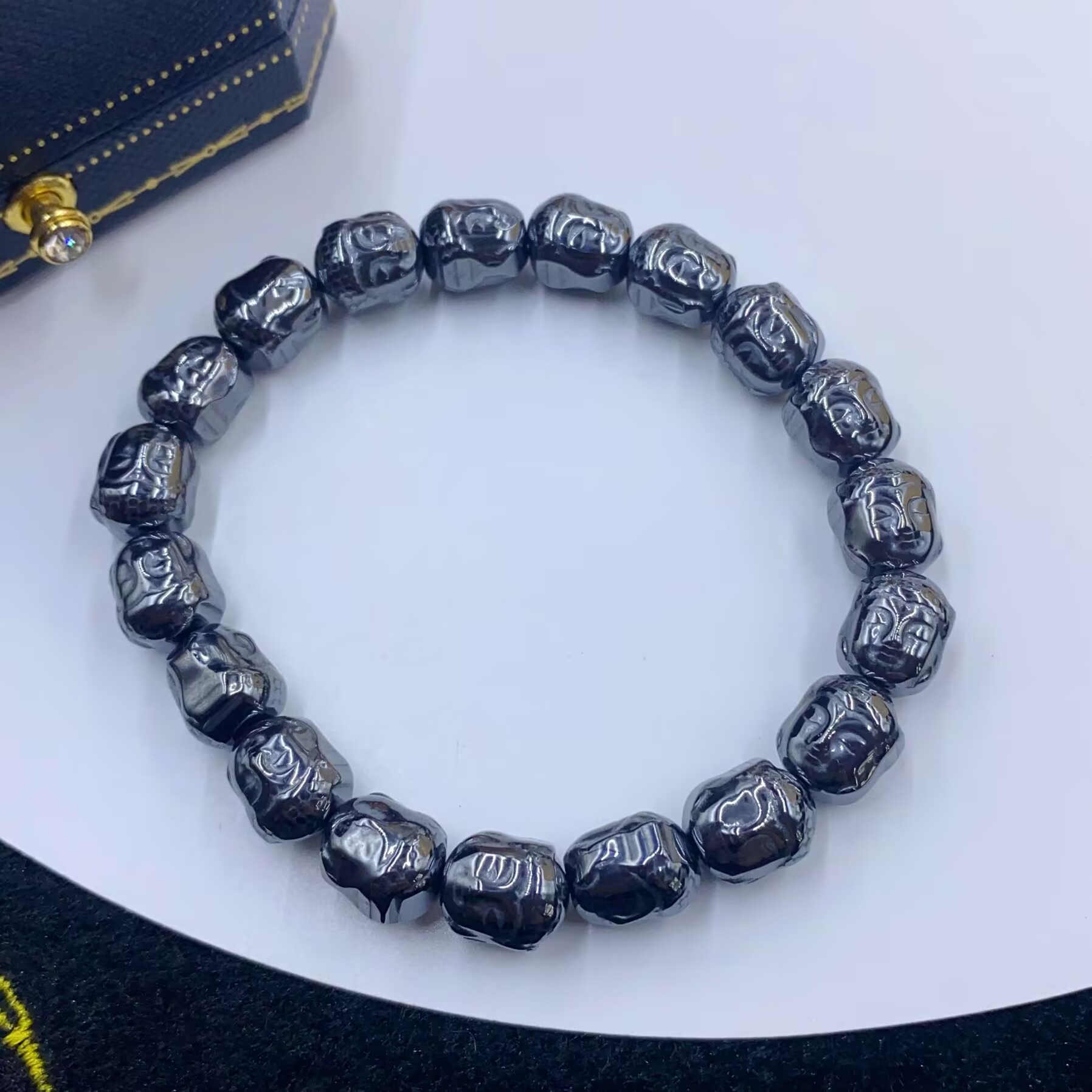 手链 4623 黑灰色手串多样性发货