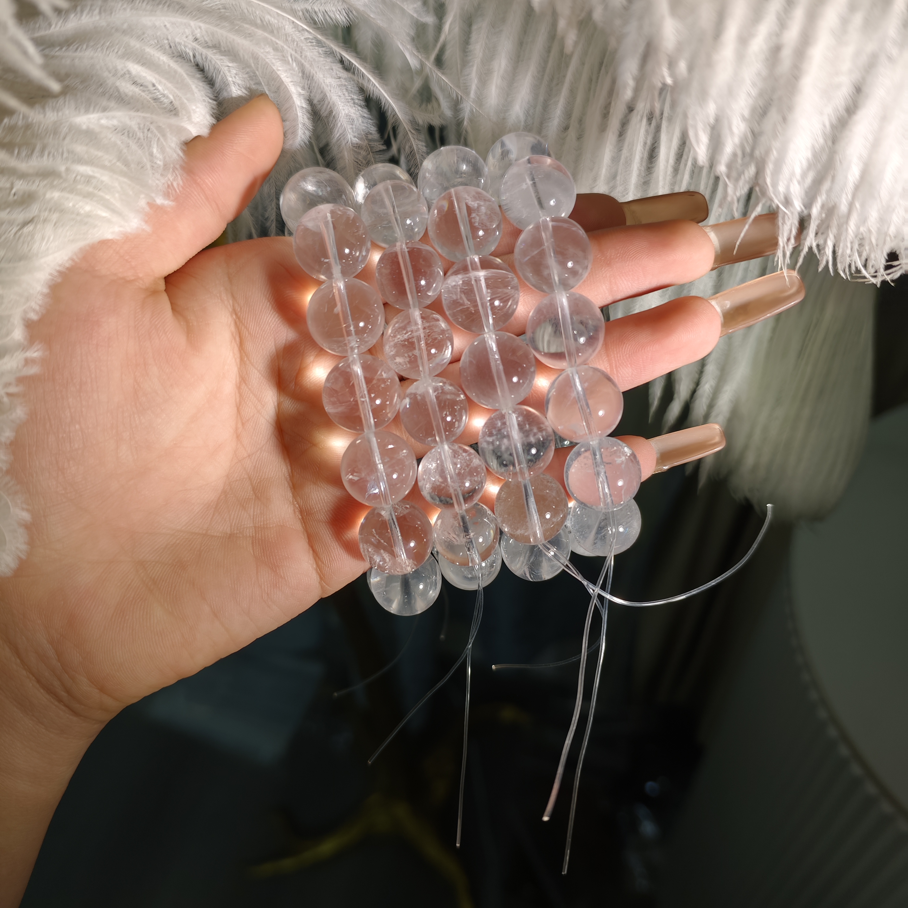 【遇见轻奢珠宝】-1004-天然喜马拉雅水晶手链多样性发1