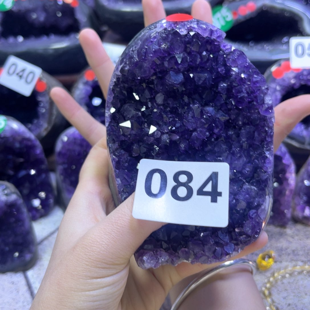 紫晶摆件未镶嵌紫水晶