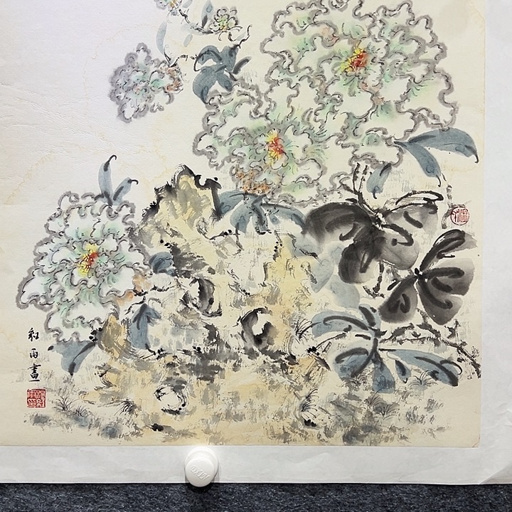 国画知鱼之乐纯手绘