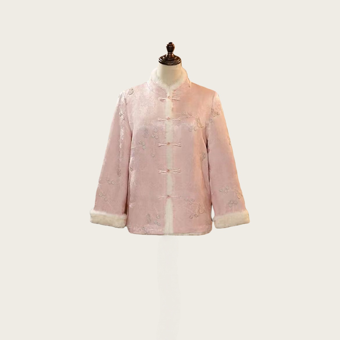 【福禄】25年冬季新款水貂毛外套新中式国风上衣双面双穿百搭显瘦款