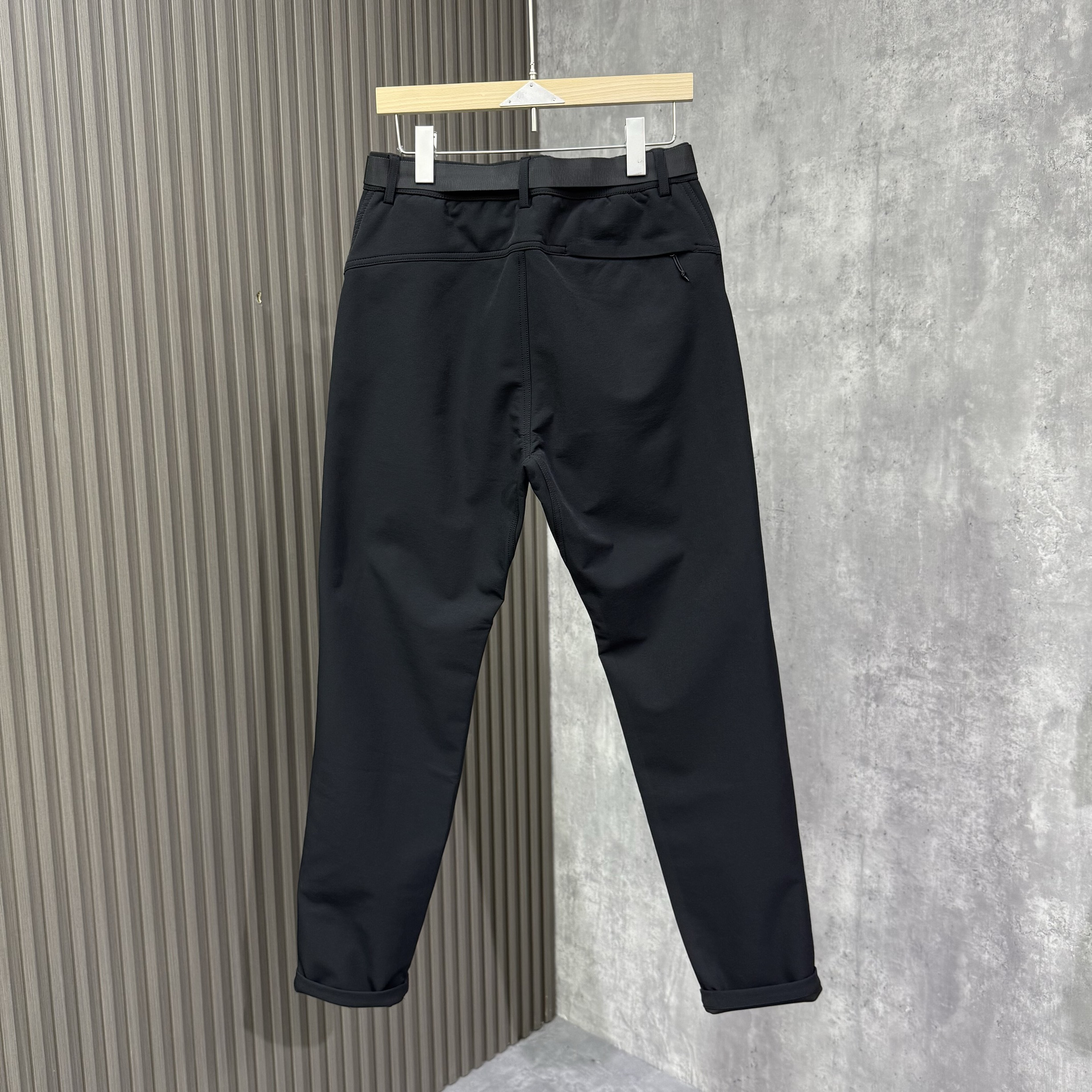 秋冬男士弹力商务休闲裤时尚百搭修身黑色简约直筒长裤