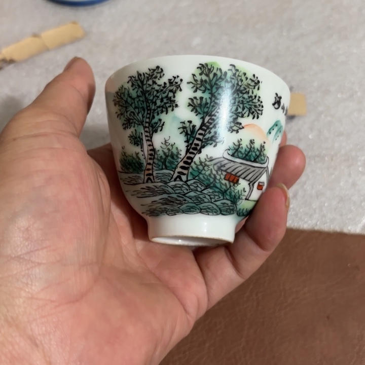 陶瓷有磕碰摆件123456