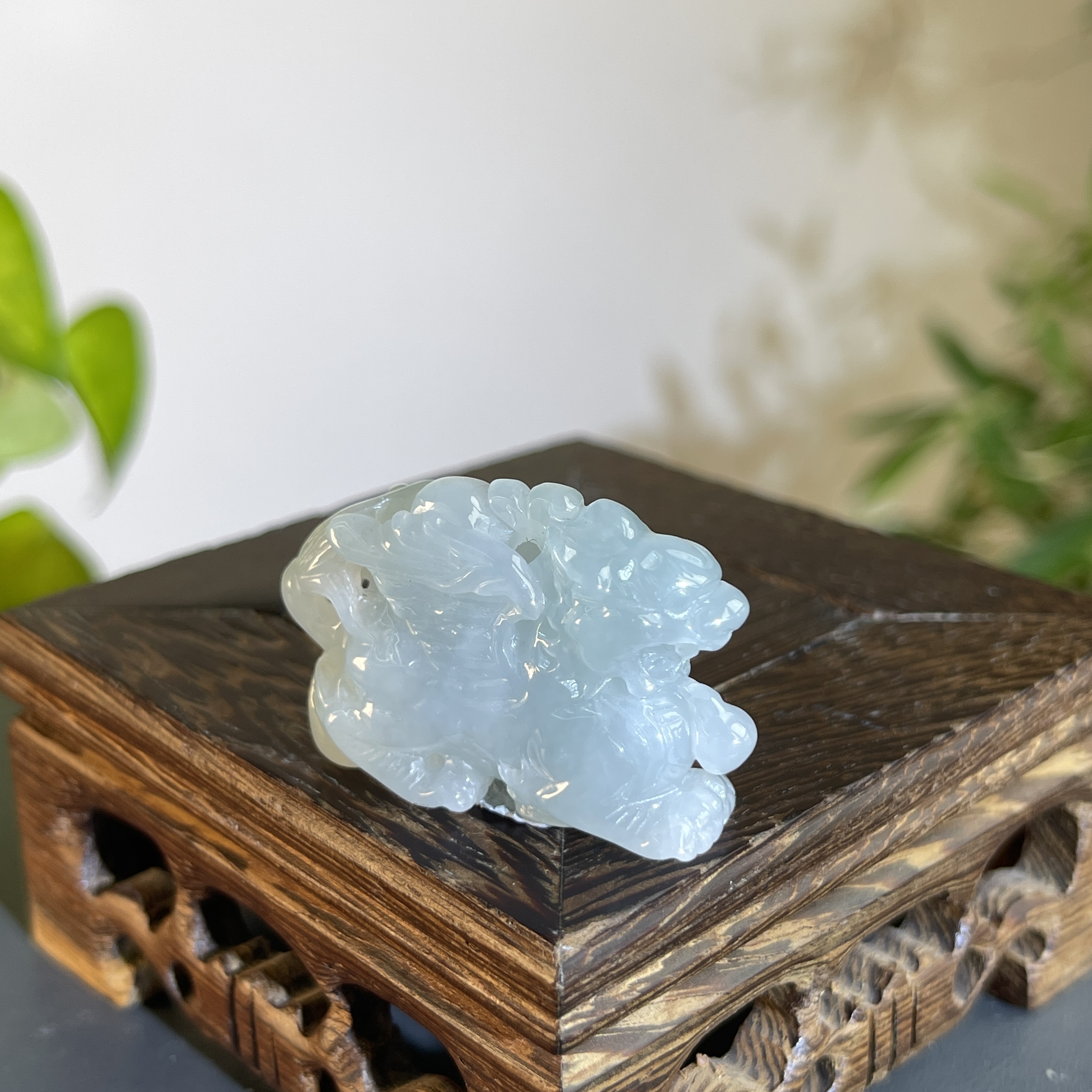 JXB08-38  天然缅甸A货翡翠 飞天貔貅