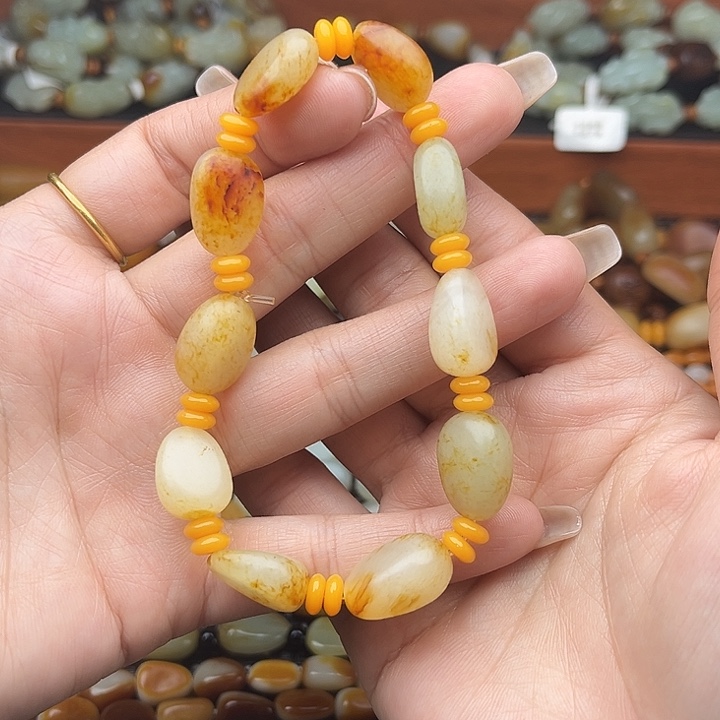 和田玉手链未镶嵌