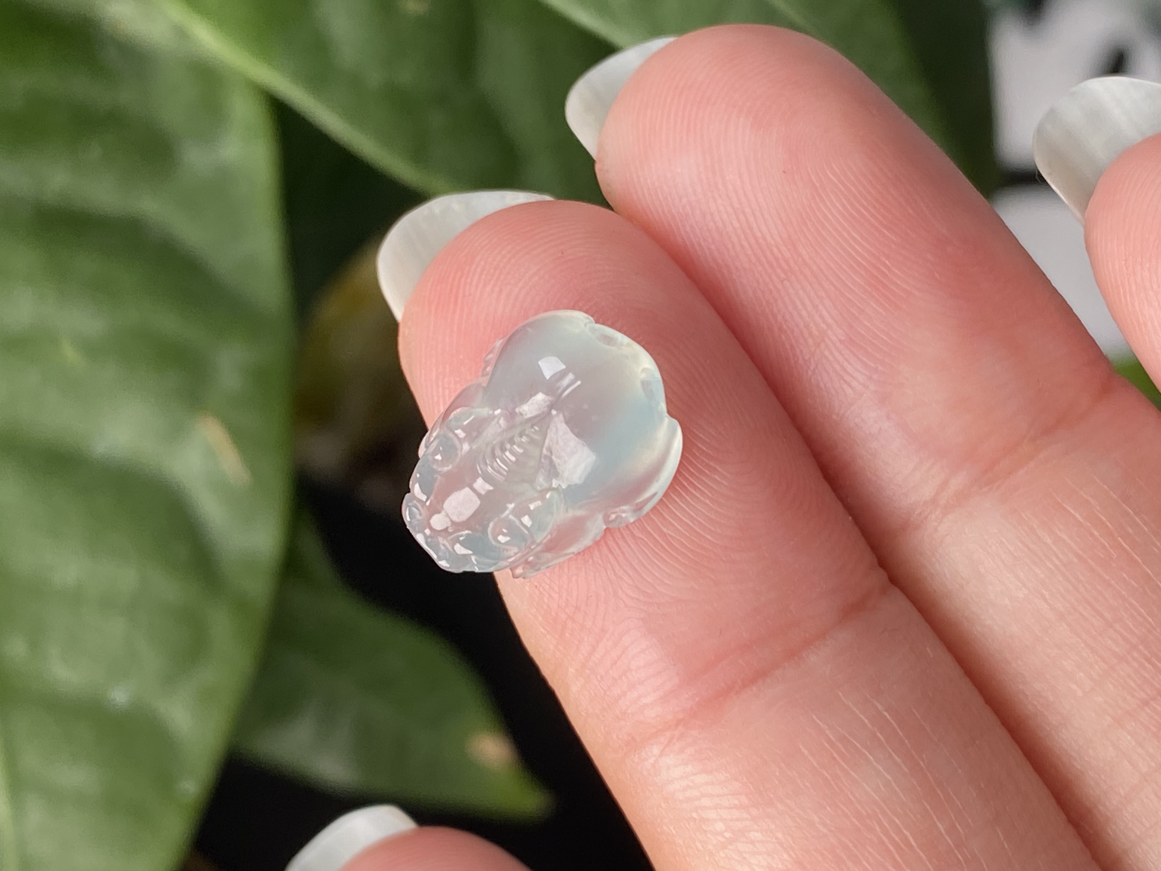 纯天然A货高冰貔貅招财神兽 尺寸12.2-9.7-4.9