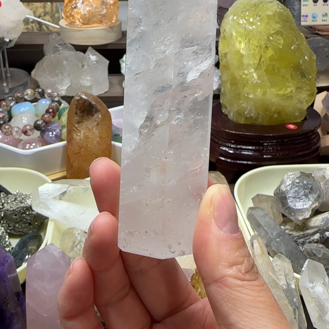 未镶嵌水晶车挂不退换白晶柱