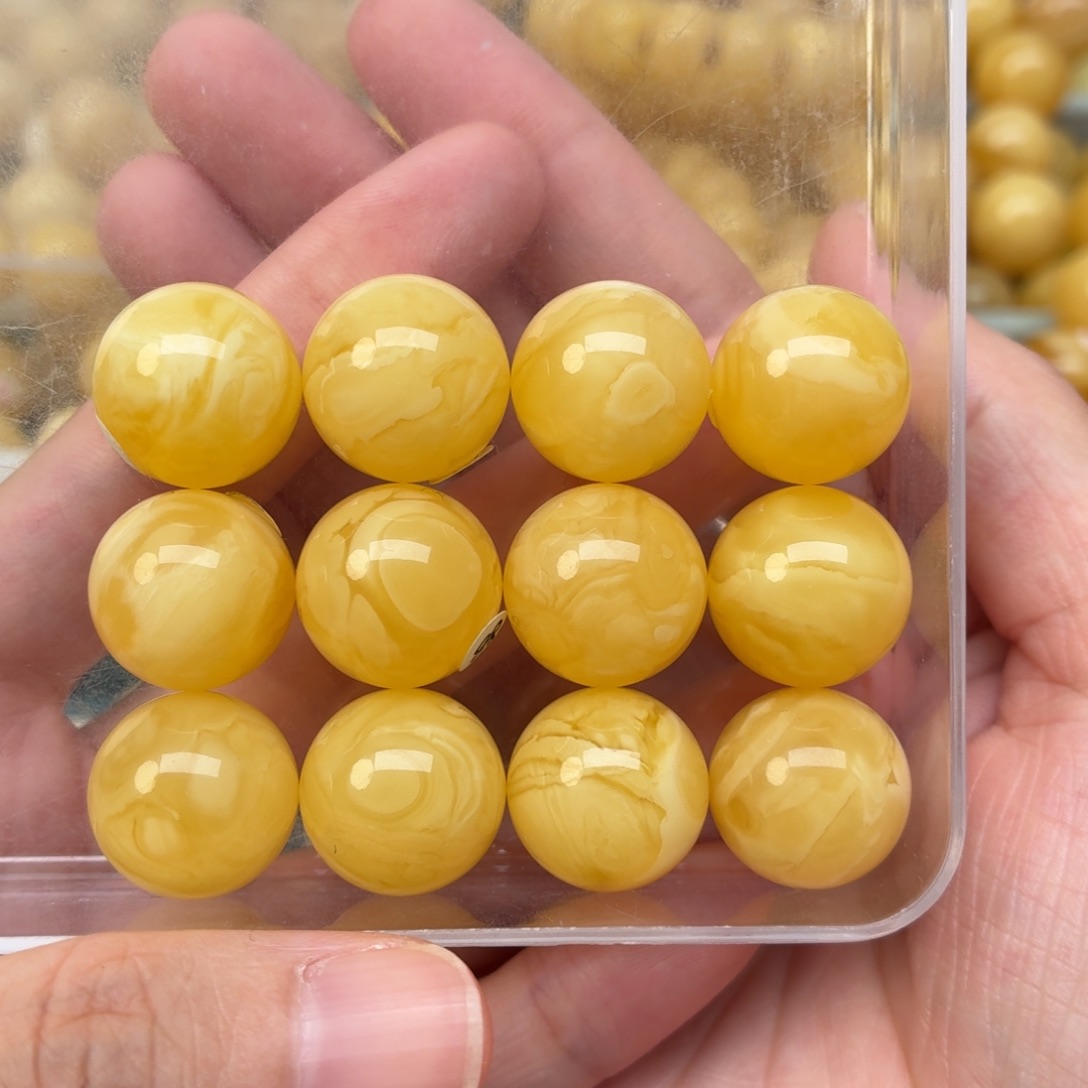 未镶嵌蜜蜡裸石16+蜜蜡手串