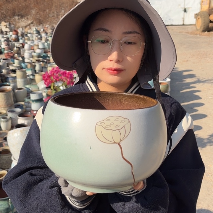 口18高14一个花盆