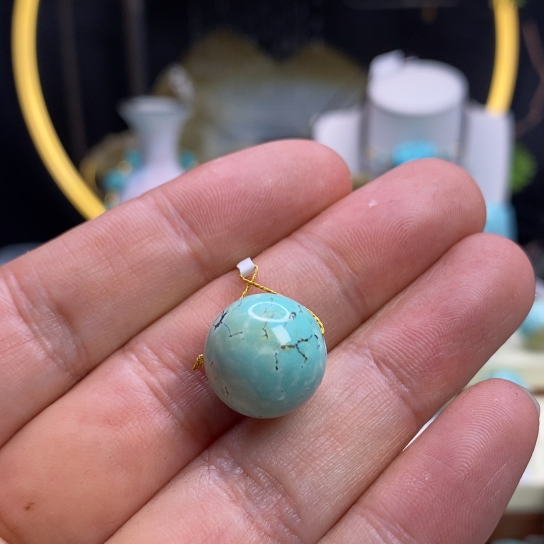 绿松石未镶嵌珠宝奇石14.9