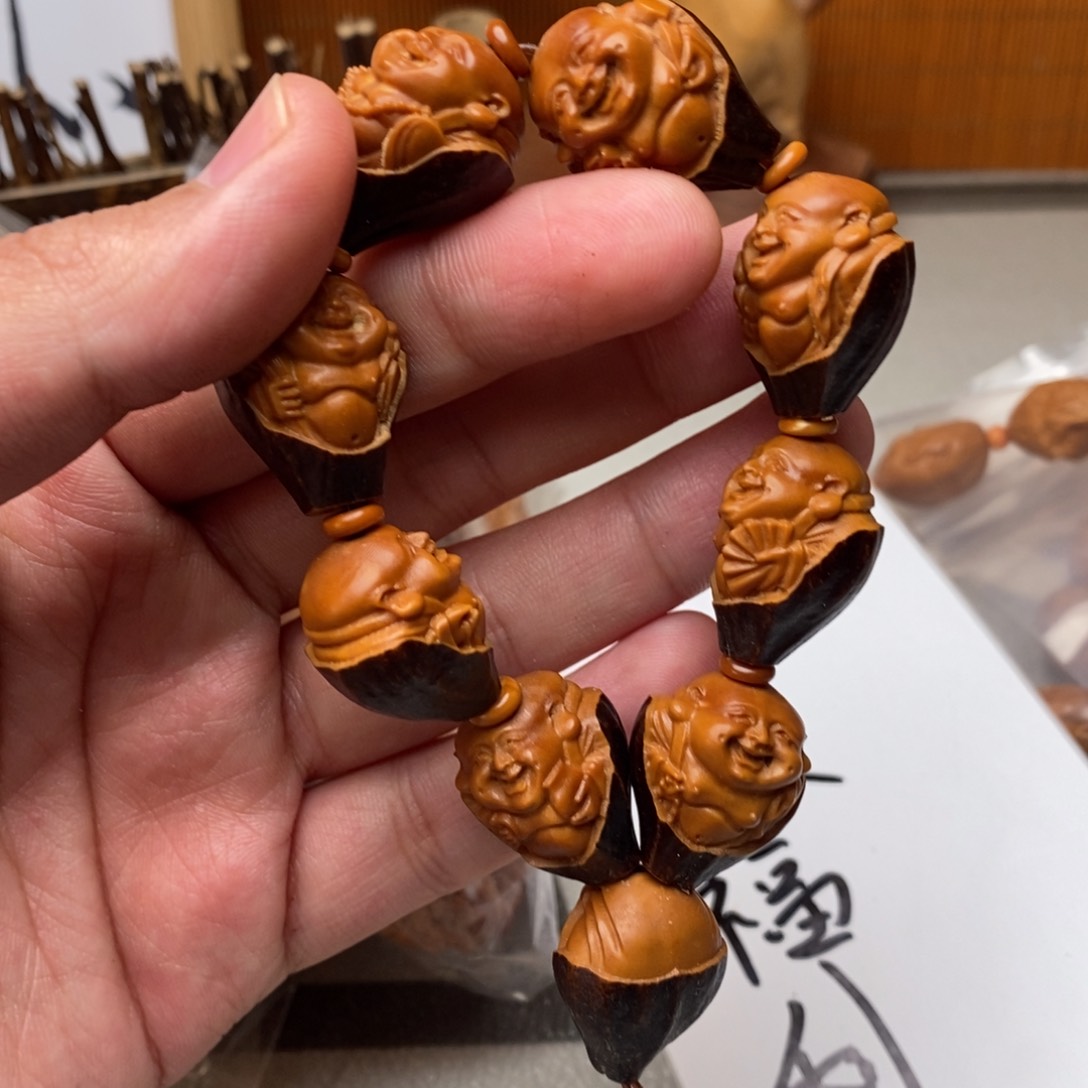 橄榄核手串/手链橄榄核雕刻工艺宇