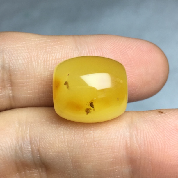 有瑕蜜蜡桶珠 约14.3×15.7mm原石手作 天然原矿保真无烤色无优化