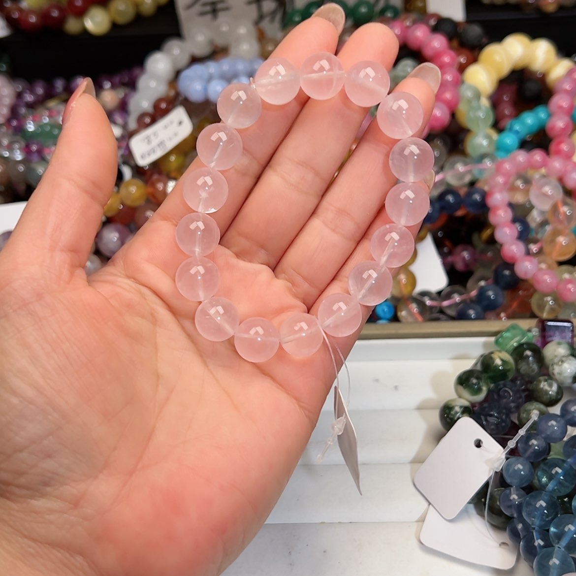 【闪购商品】烟晶手链银S925镶嵌是**吖111