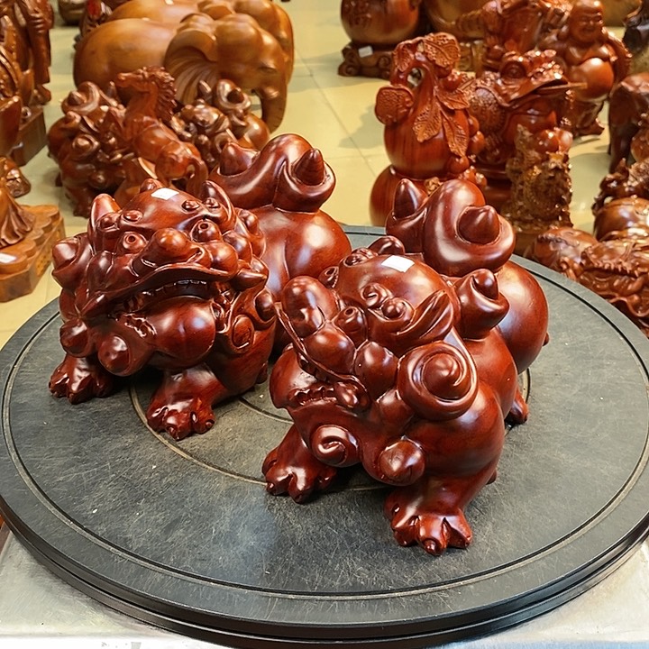 大果紫檀（缅甸花梨）缅甸花梨木貔貅20