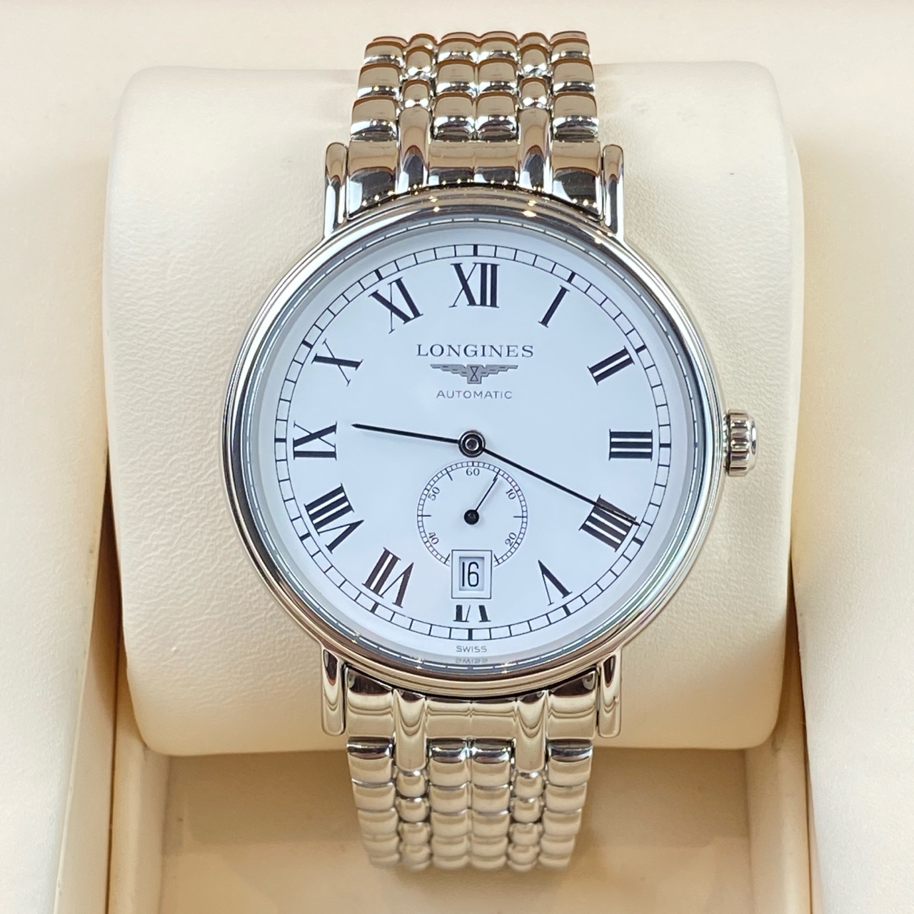 99新 Longines/浪琴 瑰丽系列男士自动机械腕表 40mm 原价14200