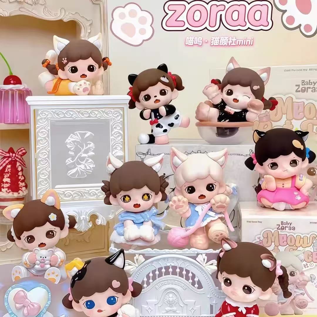 【雯雯拆盒】zorra喵呜猫颜社系列mini盲盒手办摆件