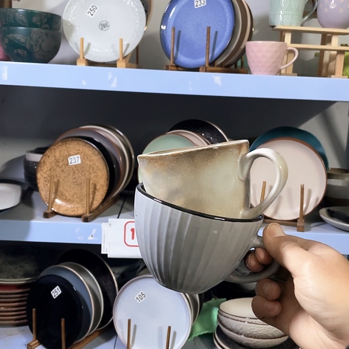 瓷2只高温釉下彩陶瓷餐具