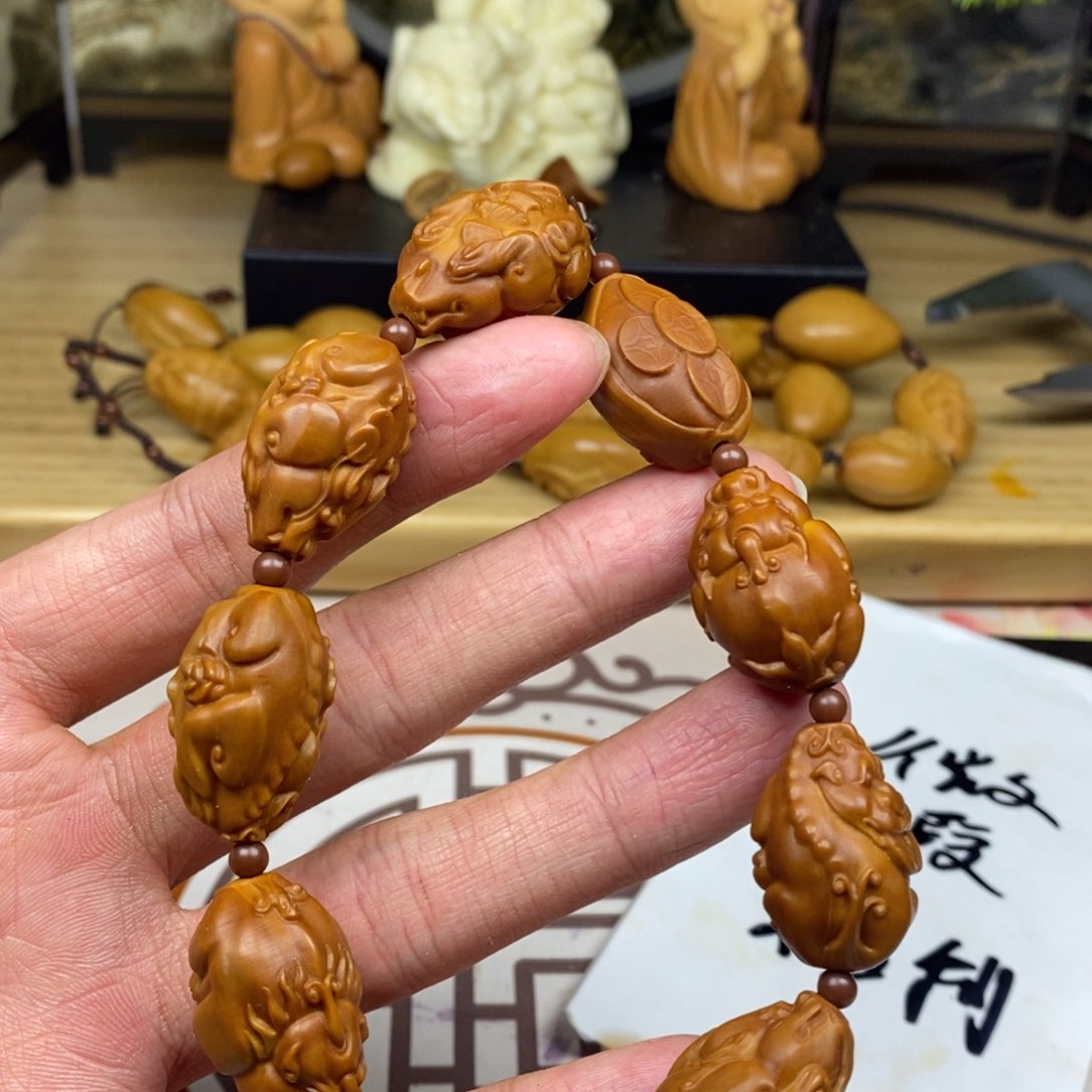 橄榄核手串/手链橄榄核雕工艺手串