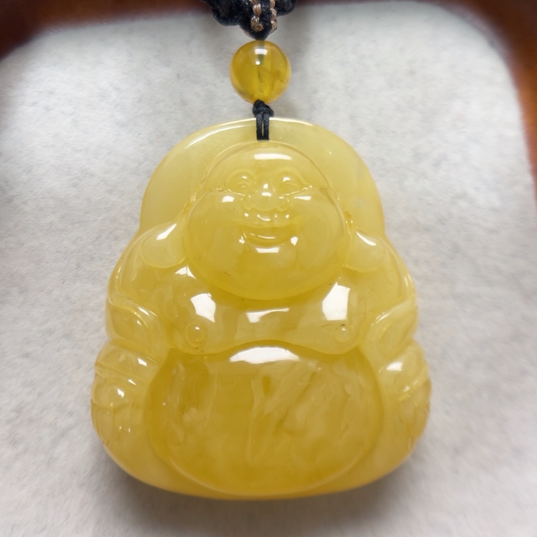 蜜蜡未镶嵌项链吊坠