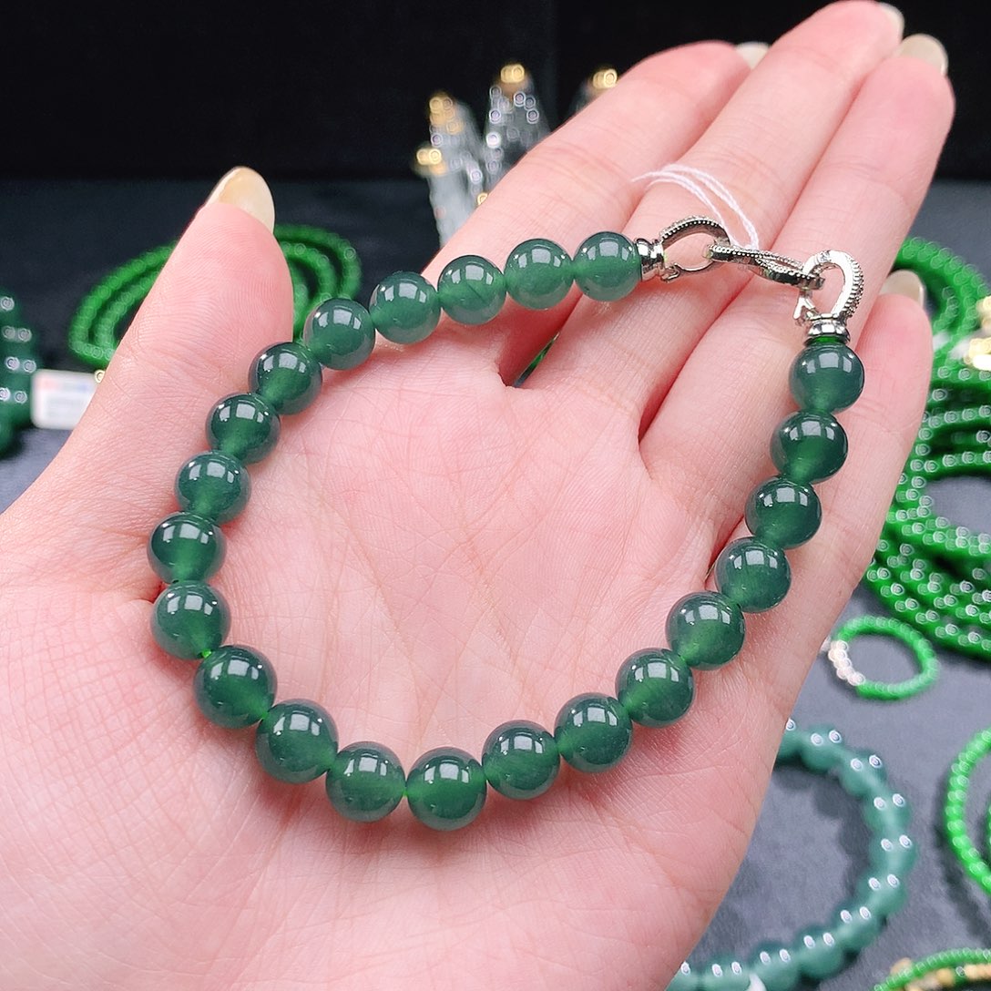 翡翠未镶嵌手串手链
