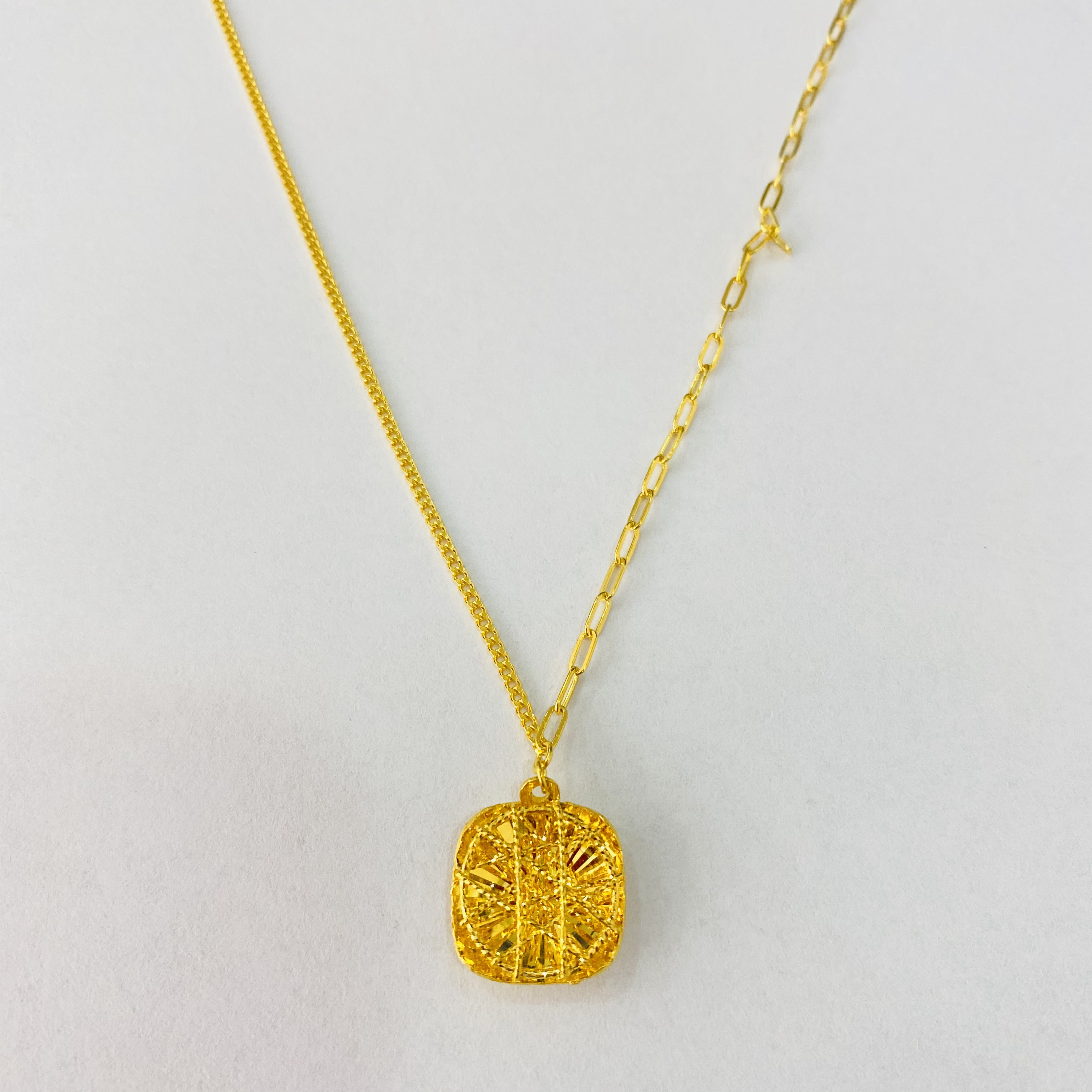 【珊珊专享】足金999饰品 方糖项链 5.08 GP