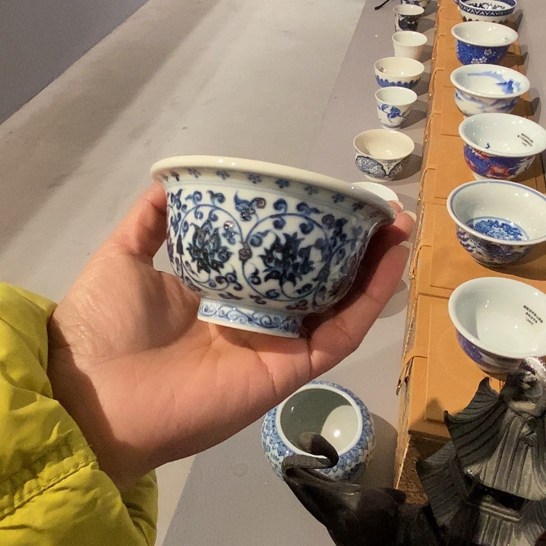 @***！柴窑永乐压手杯1只