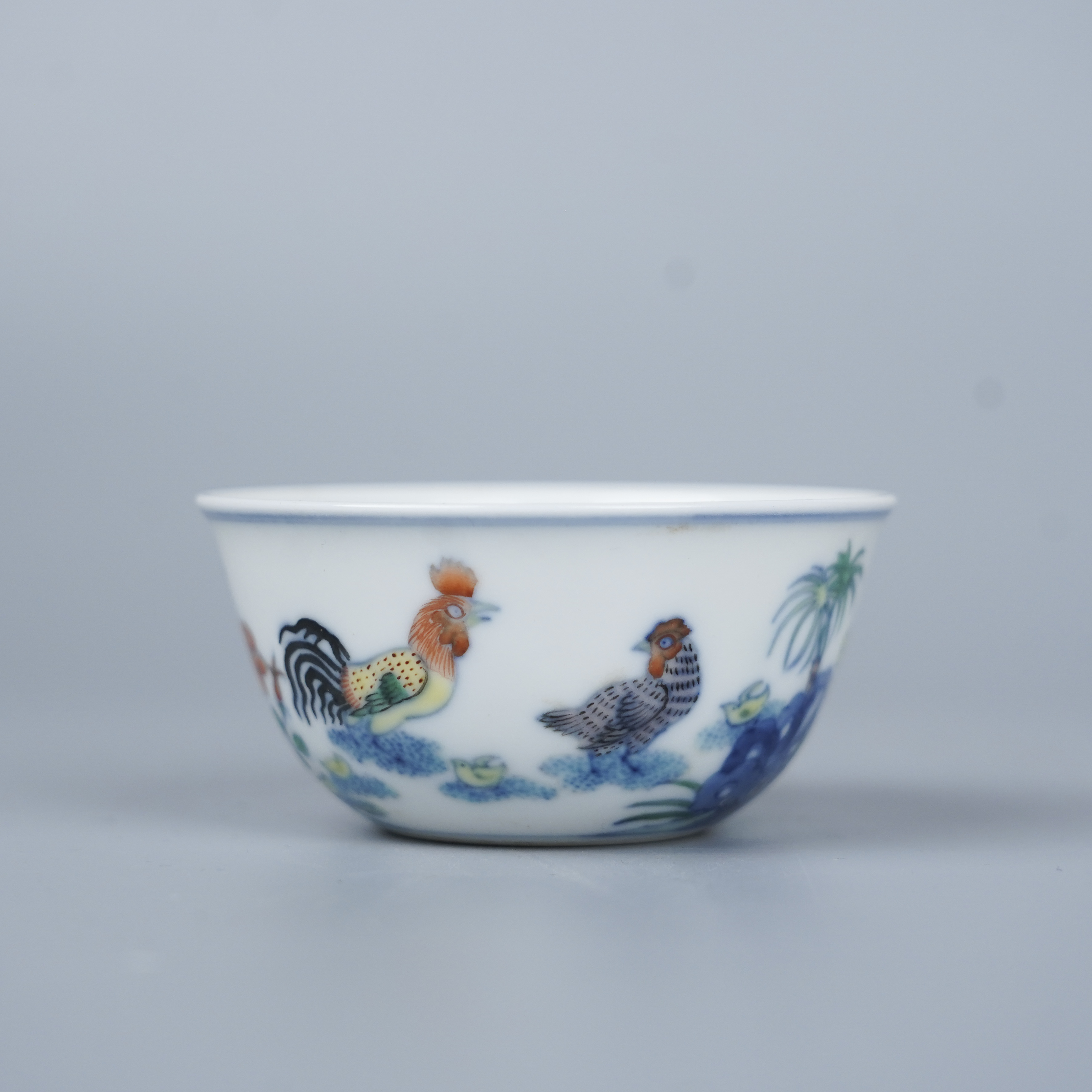 Lot016斗彩鸡缸杯