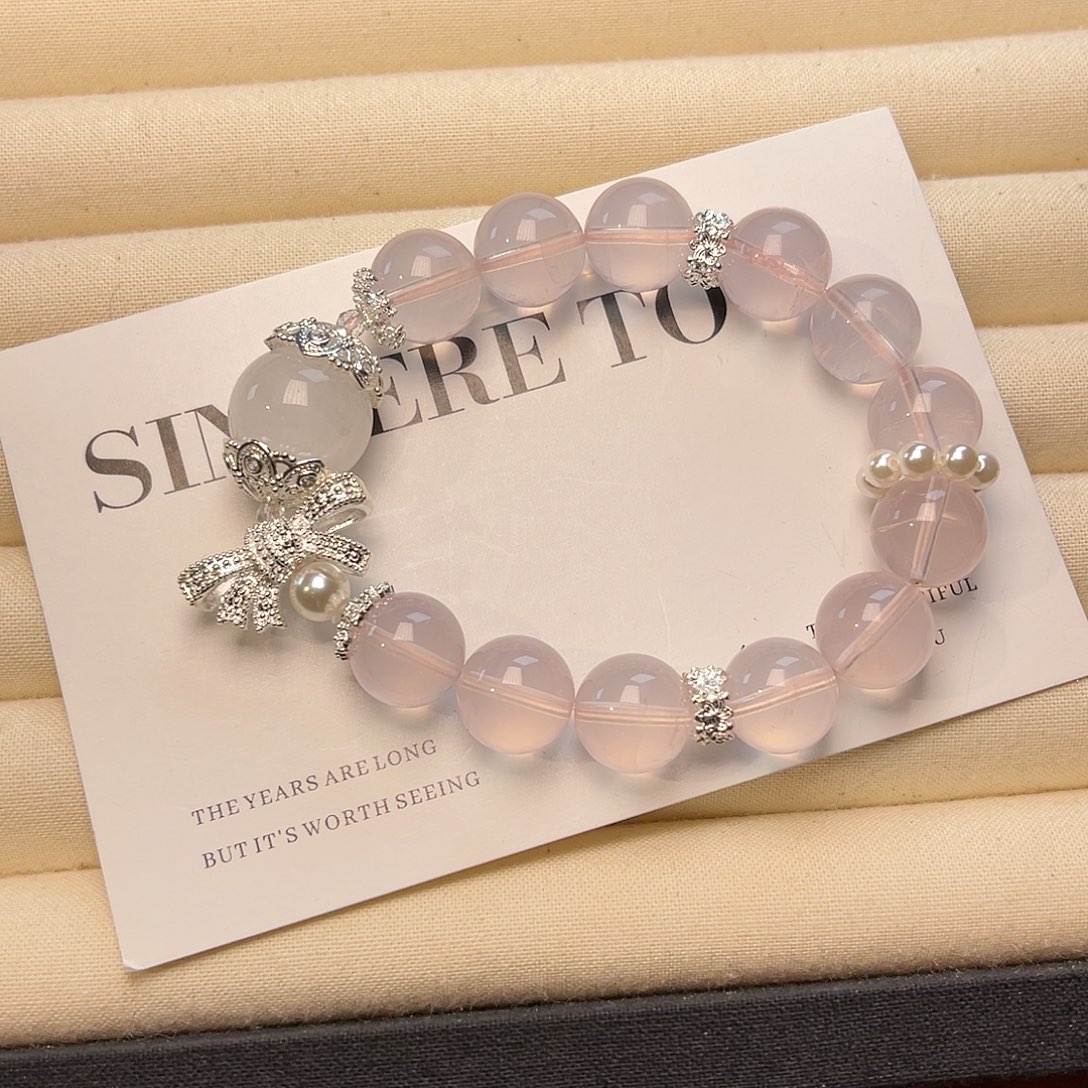 手绳水晶未镶嵌莫粉