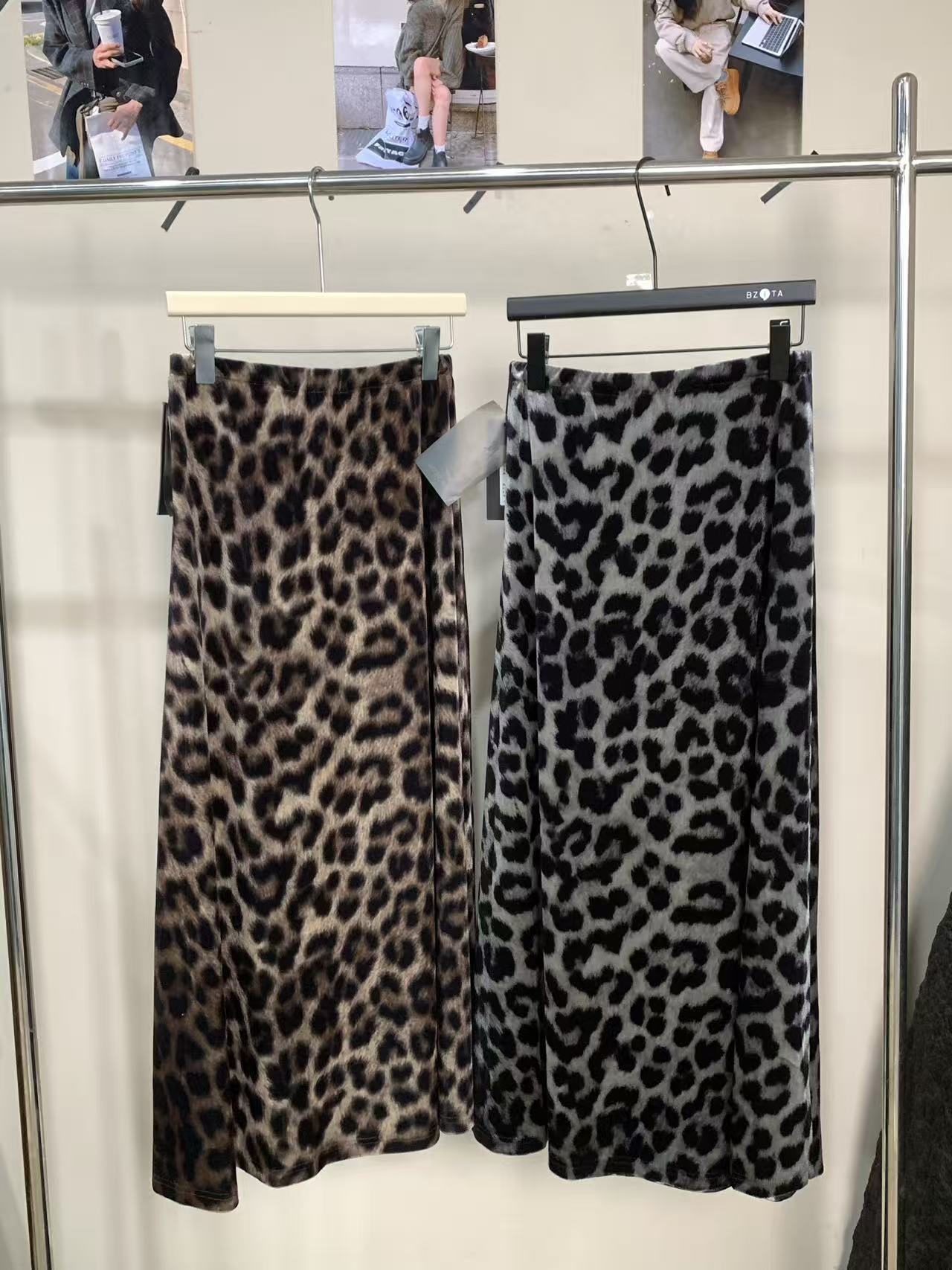 『雨美 Show』1087时尚百搭豹纹伞裙