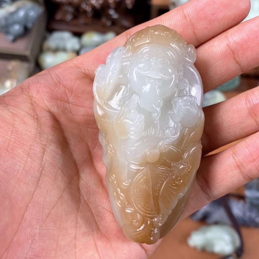 【闪购商品】未镶嵌和田玉挂件安***子