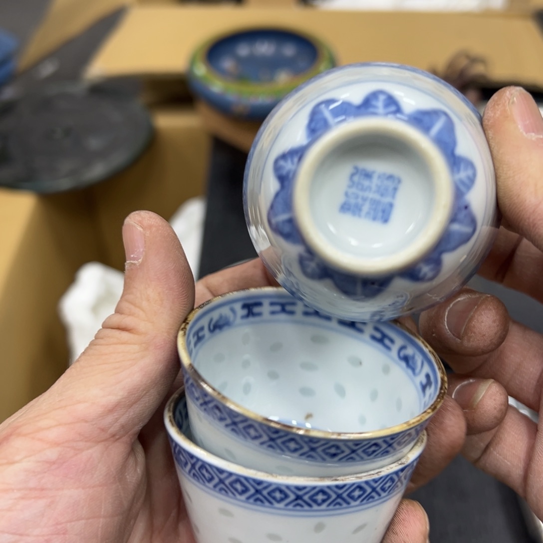 陶瓷日本中古工艺品摆件