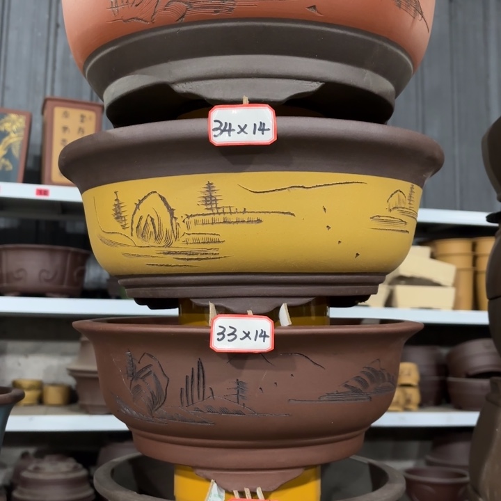 花盆紫砂100-4。         